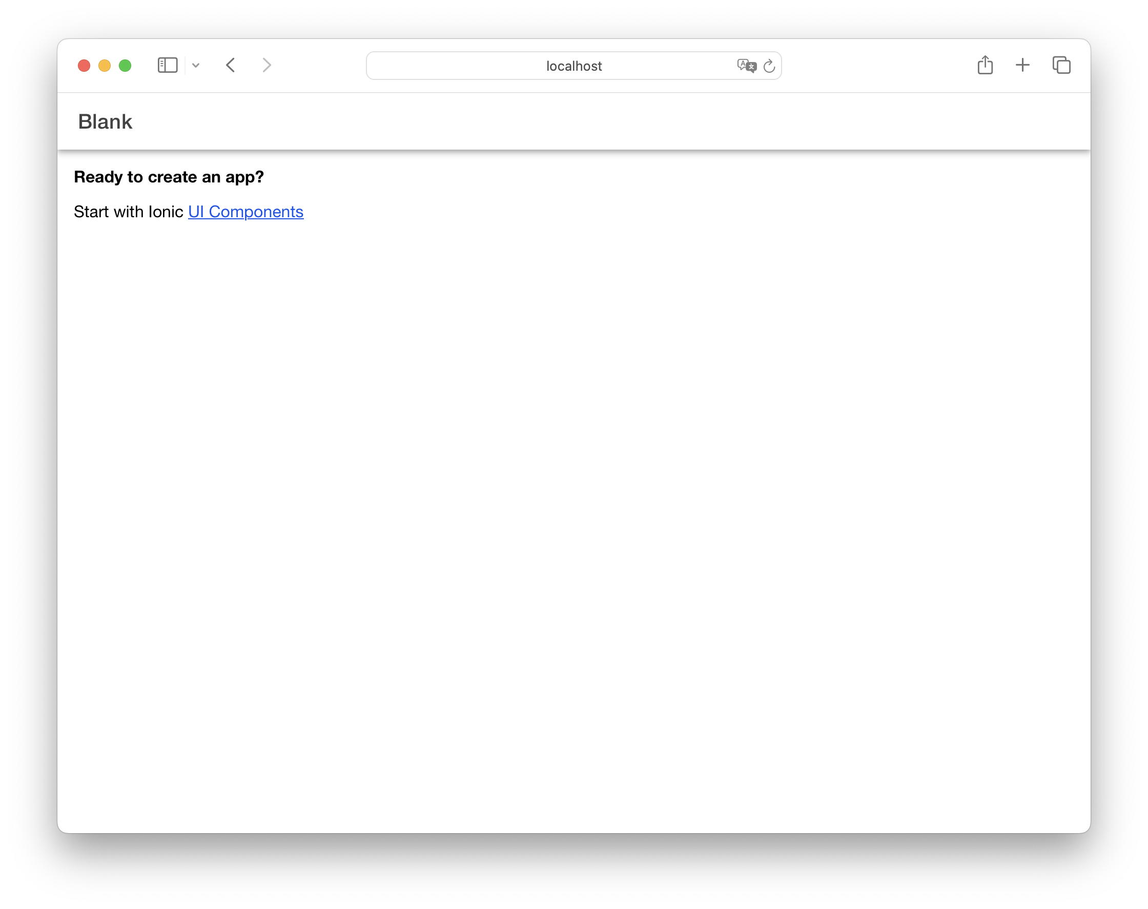 Ionic Core 首页截图